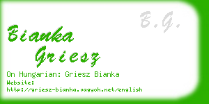 bianka griesz business card